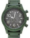 RayNell Color Domination Green XL Men's watch Green Metal Band N Case