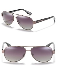 A new take on the aviators from Hugo Boss with polarized lenses. A new take on the aviators from Hugo Boss with polarized lenses.