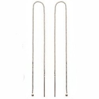 Sterling Silver Ear Threads Threaders 6 Inch / Add A Bead Sterling Silver Ear Threads Threaders 6 Inch / Add A Bead