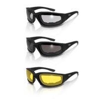 3 Pairs Kickback Foam Padded Motorcycle Sunglasses 3 Pairs Kickback Foam Padded Motorcycle Sunglasses