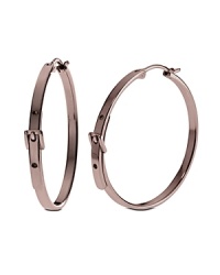 Simply designed and plated in high-shine metal, these Michael Kors hoop earrings style every look with effortless luxury. Simply designed and plated in high-shine metal, these Michael Kors hoop earrings style every look with effortless luxury.