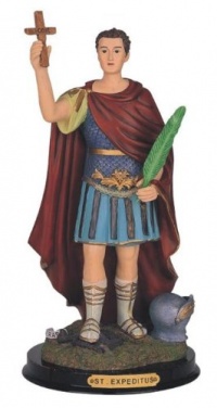 12 Inch Saint Expeditus Holy Figure Religious Decoration Statue Decor 12 Inch Saint Expeditus Holy Figure Religious Decoration Statue Decor