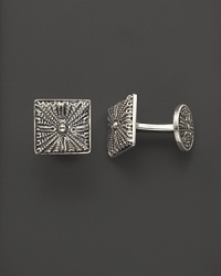 Elegant, intricately textured sterling silver cufflinks from Buccellati. Elegant, intricately textured sterling silver cufflinks from Buccellati.