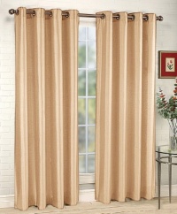 Stylemaster Tribeca 56 by 120-Inch Faux Silk Grommet Panel, Sand Stylemaster Tribeca 56 by 120-Inch Faux Silk Grommet Panel, Sand