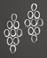 A shimmering fall of sterling silver ovals makes a stunning style statement. By Ippolita. A shimmering fall of sterling silver ovals makes a stunning style statement. By Ippolita.
