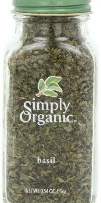Simply Organic Basil Certified Organic, 0.54-Ounce Container Simply Organic Basil Certified Organic, 0.54-Ounce Container