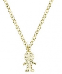 Meira T 14K Yellow Gold & Diamonds Boy Charm Necklace Meira T 14K Yellow Gold & Diamonds Boy Charm Necklace