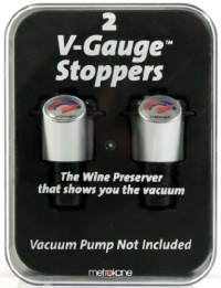 Metrokane V-Gauge Stoppers-Set of 2 Metrokane V-Gauge Stoppers-Set of 2