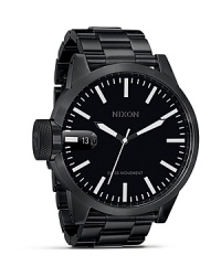 Nixon's flex watch is well-equipped for adventures. The black dial is sharp and sporty. While the brushed steel bezel is classic enough to perform in the boardroom. Nixon's flex watch is well-equipped for adventures. The black dial is sharp and sporty. While the brushed steel bezel is classic enough to perform in the boardroom.