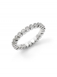 THE LOOKProng eternity design .48 tcw diamond accents14k white gold settingTHE MEASUREMENTWidth, about .125ORIGINImported THE LOOKProng eternity design .48 tcw diamond accents14k white gold settingTHE MEASUREMENTWidth, about .125ORIGINImported