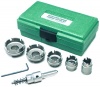 Greenlee 660 Kwik Change Stainless Steel Hole Cutter Kit, 7 Piece