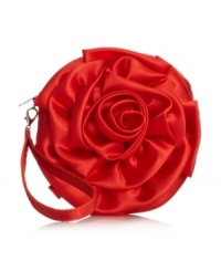 This stunning rosette evening clutch by Jessica McClintock will be the talk of the fête! Paired with a little black dress and bright red pumps you're sure to be the belle of any ball. This stunning rosette evening clutch by Jessica McClintock will be the talk of the fête! Paired with a little black dress and bright red pumps you're sure to be the belle of any ball.