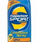 Coppertone Sport Continuous Spray SPF 70, 6-Ounce Bottle (Pack of 3)