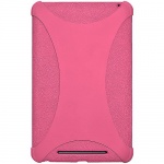 Amzer AMZ94389 Silicone Jelly Soft Skin Fit Case Cover for Asus Nexus 7, Google Nexus 7 - 1 Pack - Retail Packaging - Baby Pink