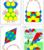 Thinking Kids'® Math Pattern Block Picture Cards