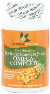 Sea Buckthorn Oil Blend, Omega-7 Complete, 120-Softgels Sea Buckthorn Oil Blend, Omega-7 Complete, 120-Softgels