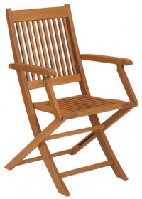 Strathwood Basics Folding Hardwood Armchair, Set of 2 Strathwood Basics Folding Hardwood Armchair, Set of 2