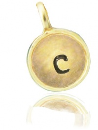 Lucky Feather Charm Builder Letter Coin Charm - Initial C Lucky Feather Charm Builder Letter Coin Charm - Initial C