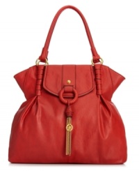 Simply irresistible. This practical yet polished silhouette from Jessica Simpson will take you from deskside to dinner without missing a beat. The exterior is adorned with flirty chain-link tassel, signature hardware and detail stitching, while the interior offers plenty of room for everyday essentials. Simply irresistible. This practical yet polished silhouette from Jessica Simpson will take you from deskside to dinner without missing a beat. The exterior is adorned with flirty chain-link tassel, signature hardware and detail stitching, while the interior offers plenty of room for everyday essentials.
