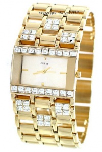 Guess Crystal Gold-Tone Ladies Watch G10591L Guess Crystal Gold-Tone Ladies Watch G10591L