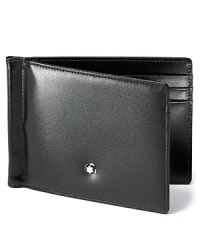 Crafted from black southern German full-grain cowhide finished with Montblanc's unique shine, this sleek leather wallet has 6 credit card slots and a money clip. Crafted from black southern German full-grain cowhide finished with Montblanc's unique shine, this sleek leather wallet has 6 credit card slots and a money clip.