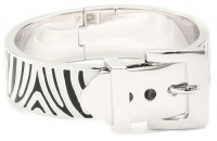 Juicy Couture Wide Zebra Safari Silver Buckle Bracelet Juicy Couture Wide Zebra Safari Silver Buckle Bracelet
