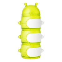 Boon Caterpillar Snack Stack Container, Green/White, 20 Ounce Boon Caterpillar Snack Stack Container, Green/White, 20 Ounce