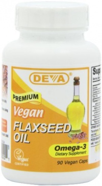 Deva Organic Vegan Vitamins Flax Seed Oil, Omega-3, 90 Vcaps (Pack of 2) Deva Organic Vegan Vitamins Flax Seed Oil, Omega-3, 90 Vcaps (Pack of 2)