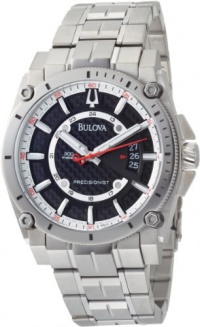 Bulova Men's 96B133 Precisionist Champlain Black Dial Steel Bracelet Watch Bulova Men's 96B133 Precisionist Champlain Black Dial Steel Bracelet Watch
