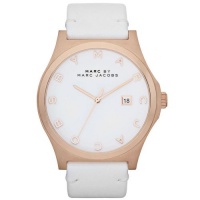 Marc by Marc Jacobs Henry White Leather Strap Women's Watch - MBM1212 Marc by Marc Jacobs Henry White Leather Strap Women's Watch - MBM1212