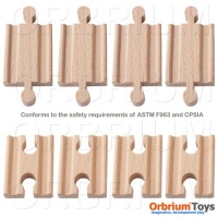 Orbrium Toys Male-Male Female-Female Wooden Train Track Adapters Fits Thomas Brio Chuggington, Set of 8 Orbrium Toys Male-Male Female-Female Wooden Train Track Adapters Fits Thomas Brio Chuggington, Set of 8