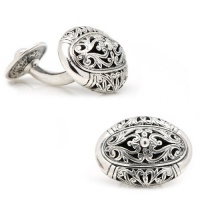 Konstantino Sterling Oval Scroll Cufflinks Konstantino Sterling Oval Scroll Cufflinks