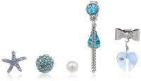 Betsey Johnson Iconic Blue Sea Star Fish 5 Set Stud Earrings Betsey Johnson Iconic Blue Sea Star Fish 5 Set Stud Earrings
