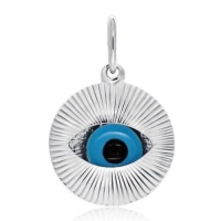 Bling Jewelry 925 Sterling Silver Moving Evil Eye Pendant Bling Jewelry 925 Sterling Silver Moving Evil Eye Pendant
