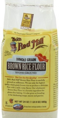 Bob's Red Mill Rice Flour Brown, 24-Ounce (Pack of 4) Bob's Red Mill Rice Flour Brown, 24-Ounce (Pack of 4)