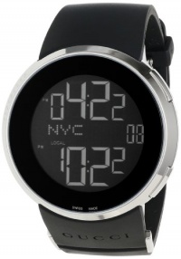 Gucci Men's YA114202 I-Gucci Digital Black Rubber Strap Watch Gucci Men's YA114202 I-Gucci Digital Black Rubber Strap Watch