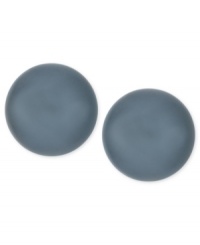 Simply elegant. Kenneth Cole New York's stud earrings are crafted from silver-tone mixed metal with a navy glass pearl for a striking statement. Item comes packaged in a signature Kenneth Cole New York Gift Box. Approximate drop: 1/2 inch. Simply elegant. Kenneth Cole New York's stud earrings are crafted from silver-tone mixed metal with a navy glass pearl for a striking statement. Item comes packaged in a signature Kenneth Cole New York Gift Box. Approximate drop: 1/2 inch.