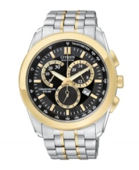 Command attention with this striking Eco-Drive watch by Citizen. Command attention with this striking Eco-Drive watch by Citizen.
