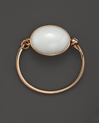 A statement making white agate stone is set in gleaming 18K rose gold on this stunning Di MODOLO bracelet. A statement making white agate stone is set in gleaming 18K rose gold on this stunning Di MODOLO bracelet.