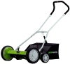 GreenWorks 25062 18-Inch 5-Blade Push Reel Lawn Mower With Grass Catcher
