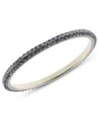 Embrace elegance. This bangle bracelet from 2028, crafted from silver-tone mixed metal, sparkles with black glass accents adding a lustrous touch. Approximate diameter: 3 inches. Embrace elegance. This bangle bracelet from 2028, crafted from silver-tone mixed metal, sparkles with black glass accents adding a lustrous touch. Approximate diameter: 3 inches.