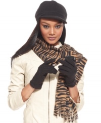 The classic newsboy cap gets a cute cold weather makeover in fleece by Style&co. The classic newsboy cap gets a cute cold weather makeover in fleece by Style&co.
