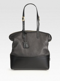 Timeless textures and capacious design combine for a sophisticated piece worthy of everyday wear.Adjustable shoulder straps, 7-9½ drop Top zip closure Two inside open pockets Center zip compartment Linen lining 12W X 13½H X 5D Made in Italy Timeless textures and capacious design combine for a sophisticated piece worthy of everyday wear.Adjustable shoulder straps, 7-9½ drop Top zip closure Two inside open pockets Center zip compartment Linen lining 12W X 13½H X 5D Made in Italy