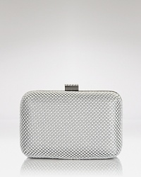 La Regale's rhinestone-coated clutch adds instant shimmer to your after hours looks. Get fete set: this bag is designed to enliven every evening look. La Regale's rhinestone-coated clutch adds instant shimmer to your after hours looks. Get fete set: this bag is designed to enliven every evening look.