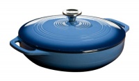Lodge Color EC3CC33 Enameled Cast Iron Covered Casserole, Caribbean Blue, 3-Quart Lodge Color EC3CC33 Enameled Cast Iron Covered Casserole, Caribbean Blue, 3-Quart
