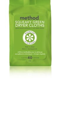 Method Squeaky Green Dryer Clothes Free & Clear, 40ct Bags (Pack of 6) Method Squeaky Green Dryer Clothes Free & Clear, 40ct Bags (Pack of 6)