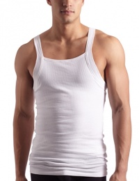 2(x)ist Mens Form Square Cut Tank Top, White, Medium 2(x)ist Mens Form Square Cut Tank Top, White, Medium
