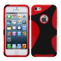 Fosmon HYBO Series TPU + PC Splash Design Case for Apple iPhone 5 - Red / Black Fosmon HYBO Series TPU + PC Splash Design Case for Apple iPhone 5 - Red / Black