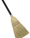 Rubbermaid Commercial FG637300 Corn Fiber Lobby Broom, 1-1/2 Head Width, 38 Overall Length, Brown