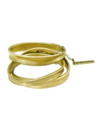 Modern stackable style with a vintage twist. BCBGeneration's trendy three-piece bangle set features an asymmetrical, graduated design in oxidized gold tone mixed metal. Approximate diameter: 2-1/2 inches. Modern stackable style with a vintage twist. BCBGeneration's trendy three-piece bangle set features an asymmetrical, graduated design in oxidized gold tone mixed metal. Approximate diameter: 2-1/2 inches.